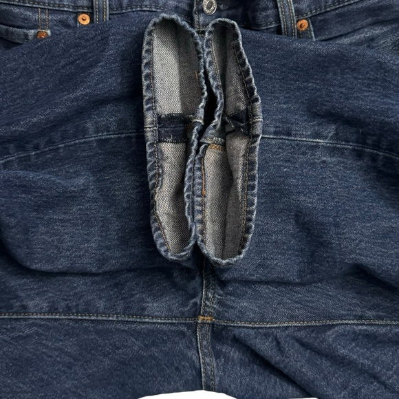 Levi's 501 Original Fit Rigid Denim Straight Leg Retro Blue Jeans 38 - Picture 14 of 16